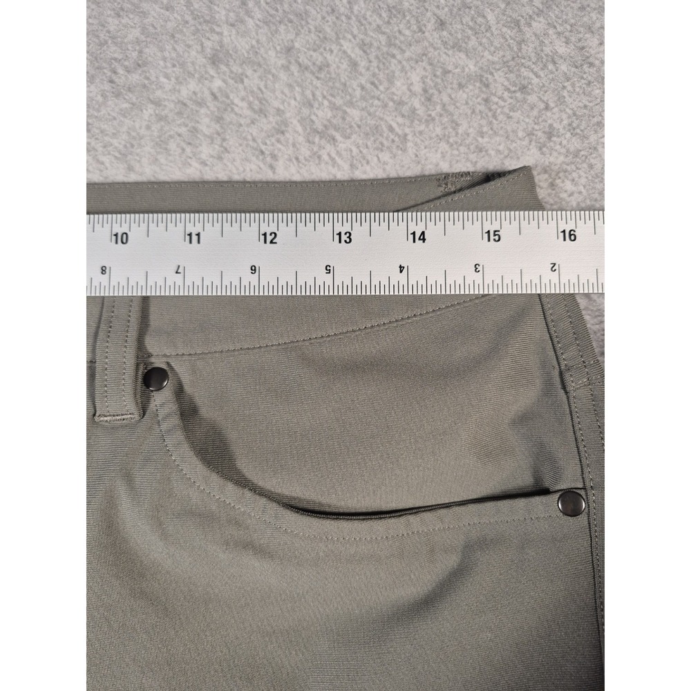 Lululemon ABC Warpstreme Mens Slim Fit  Pants Size 30X31 Olive Stretch - Picture 3 of 9